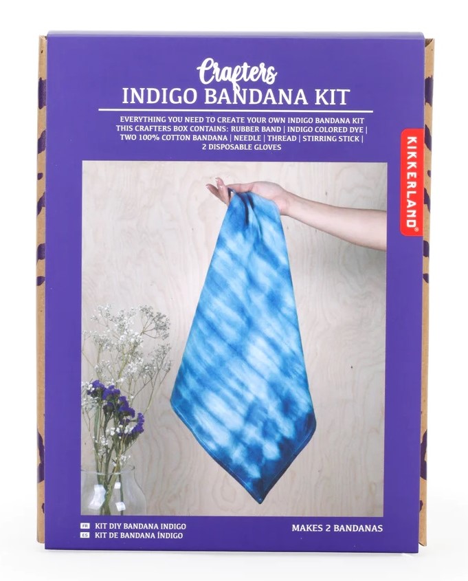 Kit creatie - Crafters - Indigo Bandana Kit | Kikkerland - 2 | YEO