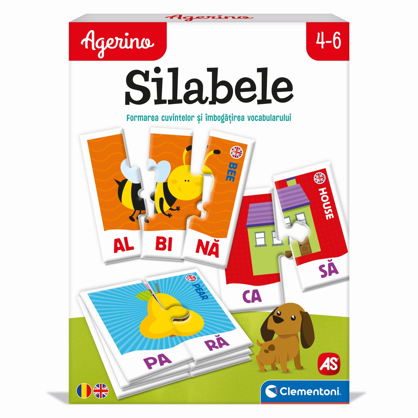 Puzzle educativ - Agerino - Silabele | AS - 4 | YEO