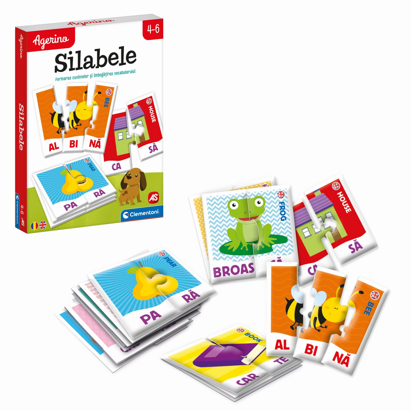 Puzzle educativ - Agerino - Silabele | AS - 2 | YEO