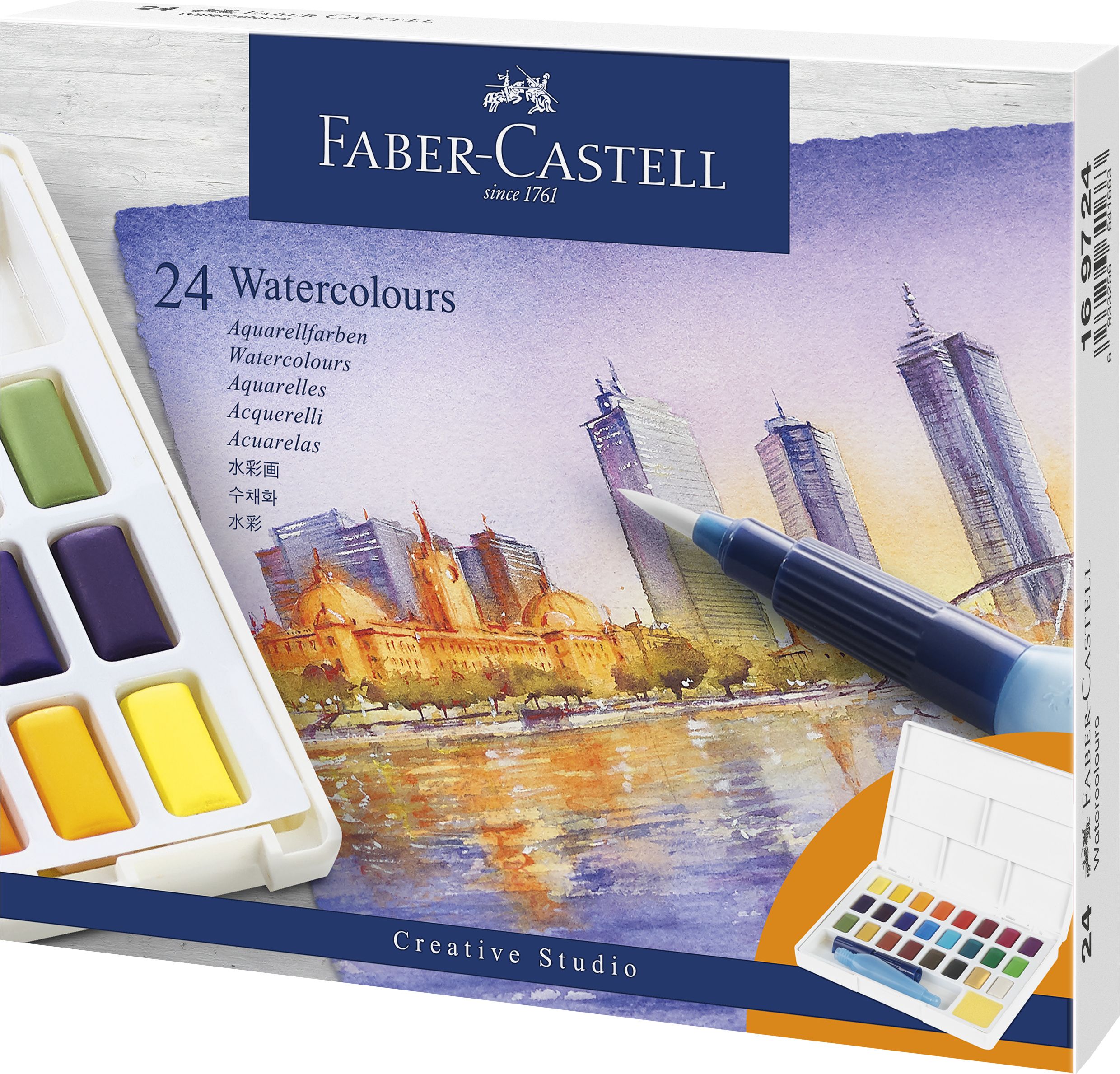 Acuarele - Creative Studio - 24 de culori | Faber-Castell