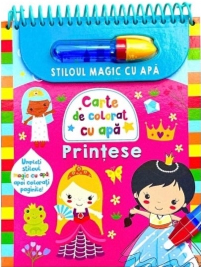 Carte de colorat cu apa - Printese