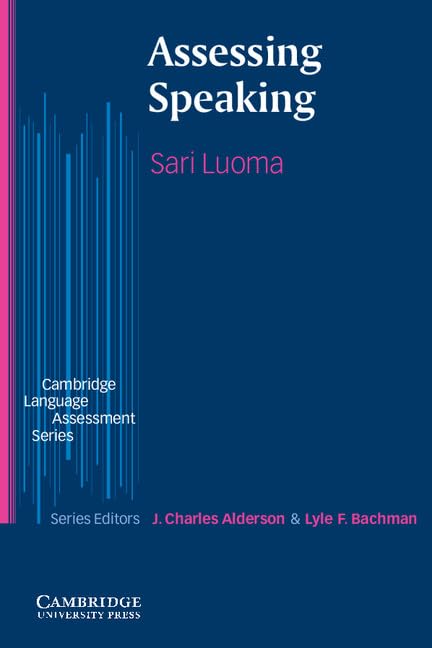 Assessing Speaking | Sari Luoma