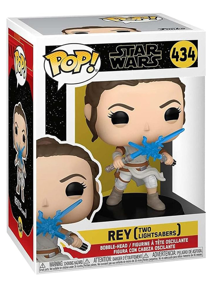 Figurina - Pop! - Star Wars: Rey (Two Lightsabers) - Bobble-Head | Funko