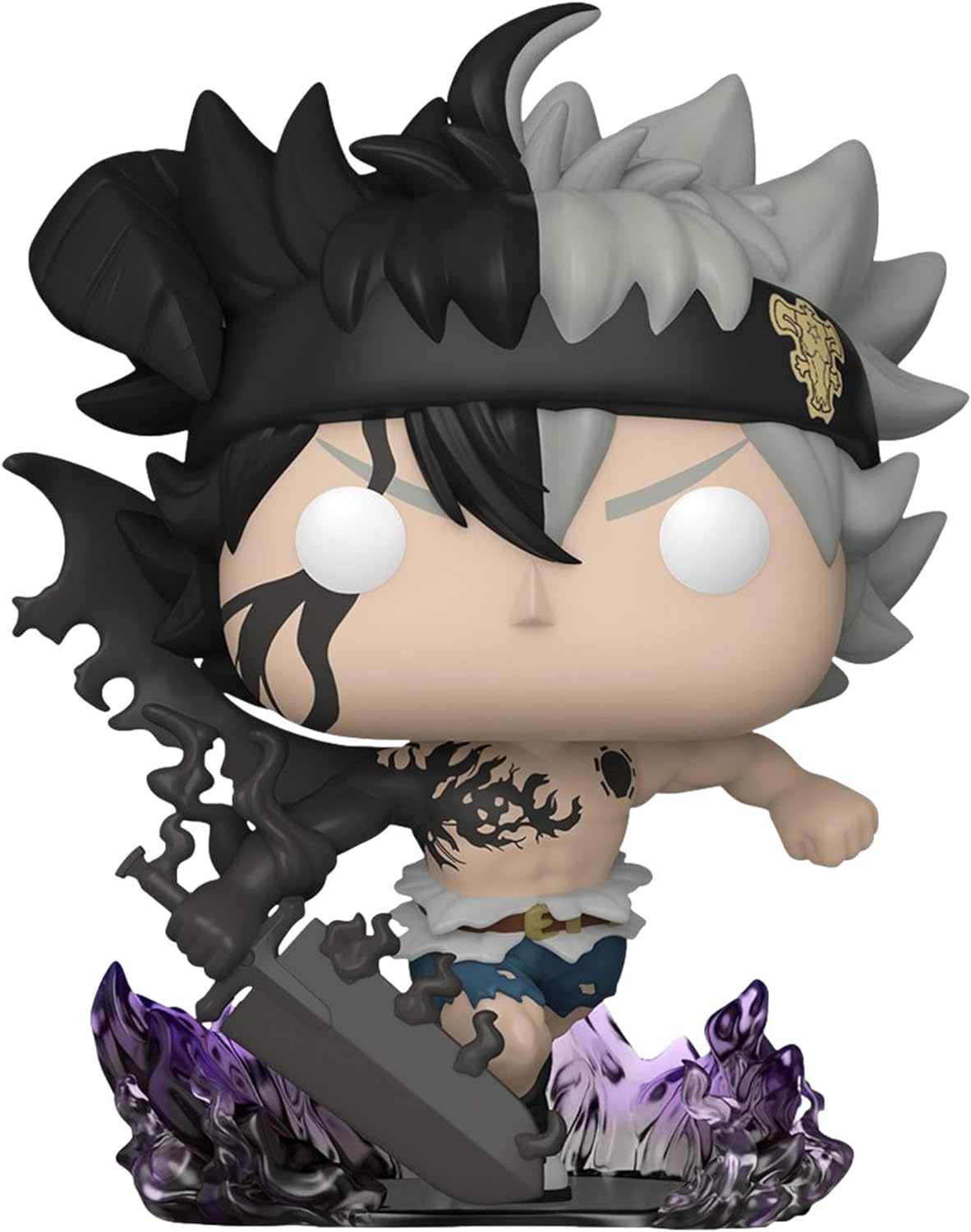 Figurina - Pop! Animation - Black Clover: Black Asta (Glows in The Dark)