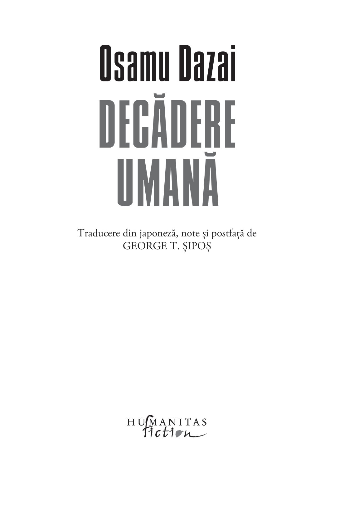 Decadere umana | Osamu Dazai - 1 | YEO