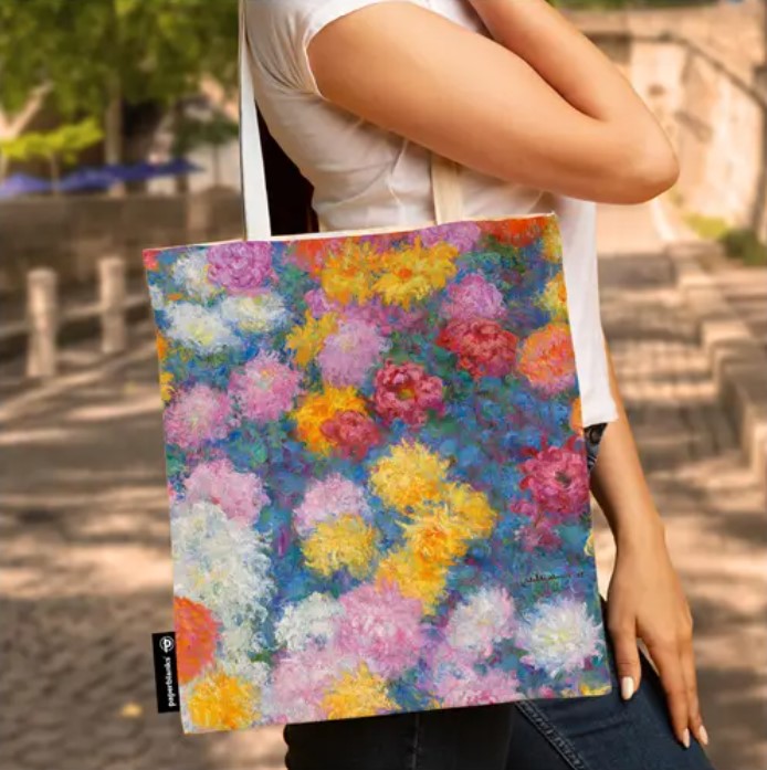 Tote bag - Monet’s Chrysanthemums | Paperblanks - 1 | YEO