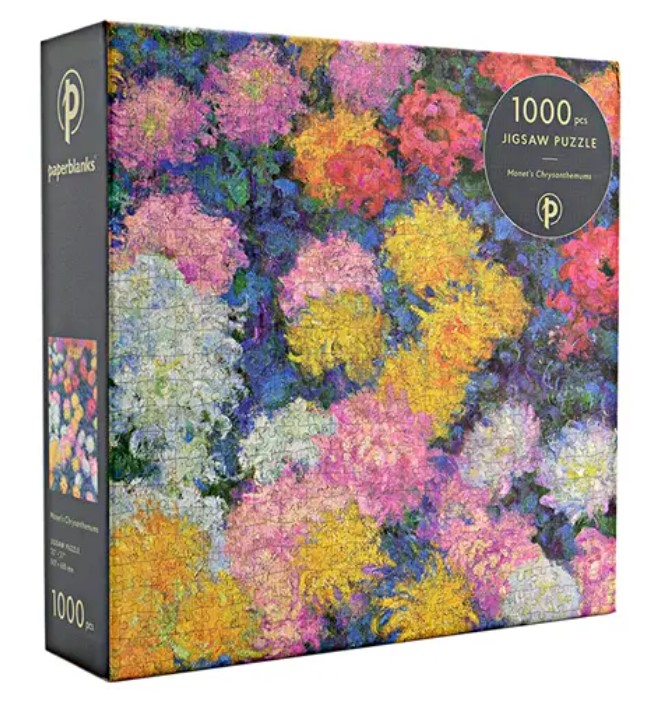 Puzzle 1000 piese - Monet’s Chrysanthemums | Paperblanks - 2
