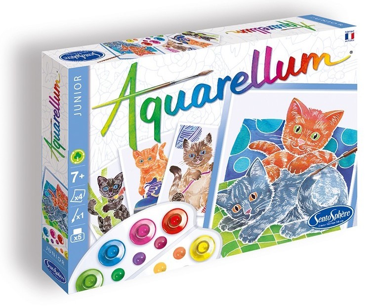 Set creativ - Aquarellum Junior - Pisici | Sentosphere - 4 | YEO