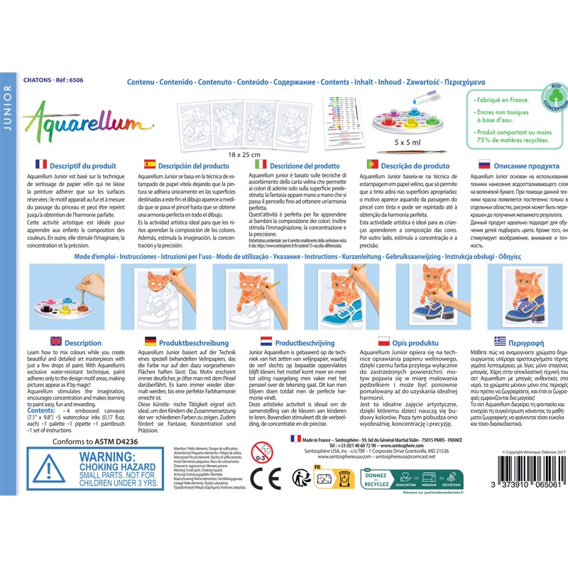 Set creativ - Aquarellum Junior - Pisici | Sentosphere - 3 | YEO