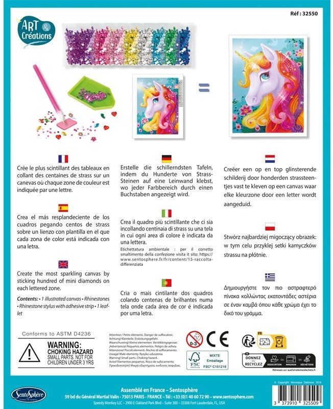 Set creativ cu diamante - Unicorn | Sentosphere - 1 | YEO