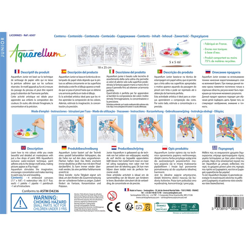 Set creativ - Aquarellum Junior - Unicorni | Sentosphere - 4 | YEO