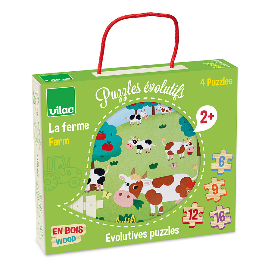 Puzzle educativ - Farm | Vilac - 1 | YEO