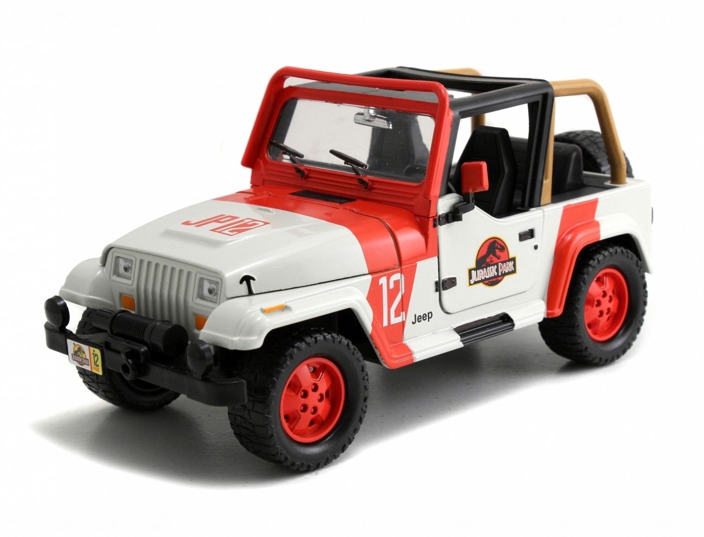 Jucarie - Masina Jurassic Park 1992 - Jeep Wrangler | Jada Toys - 9