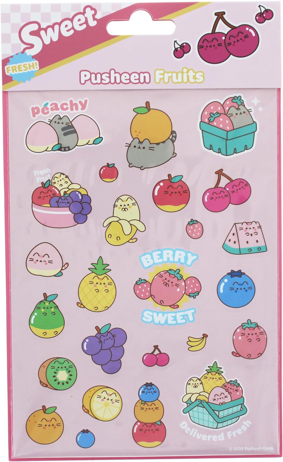 Set 25 stickere parfumate - Pusheen - Fruits