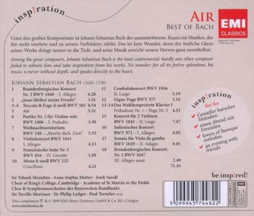 Air - Best Of Bach | Various Artists