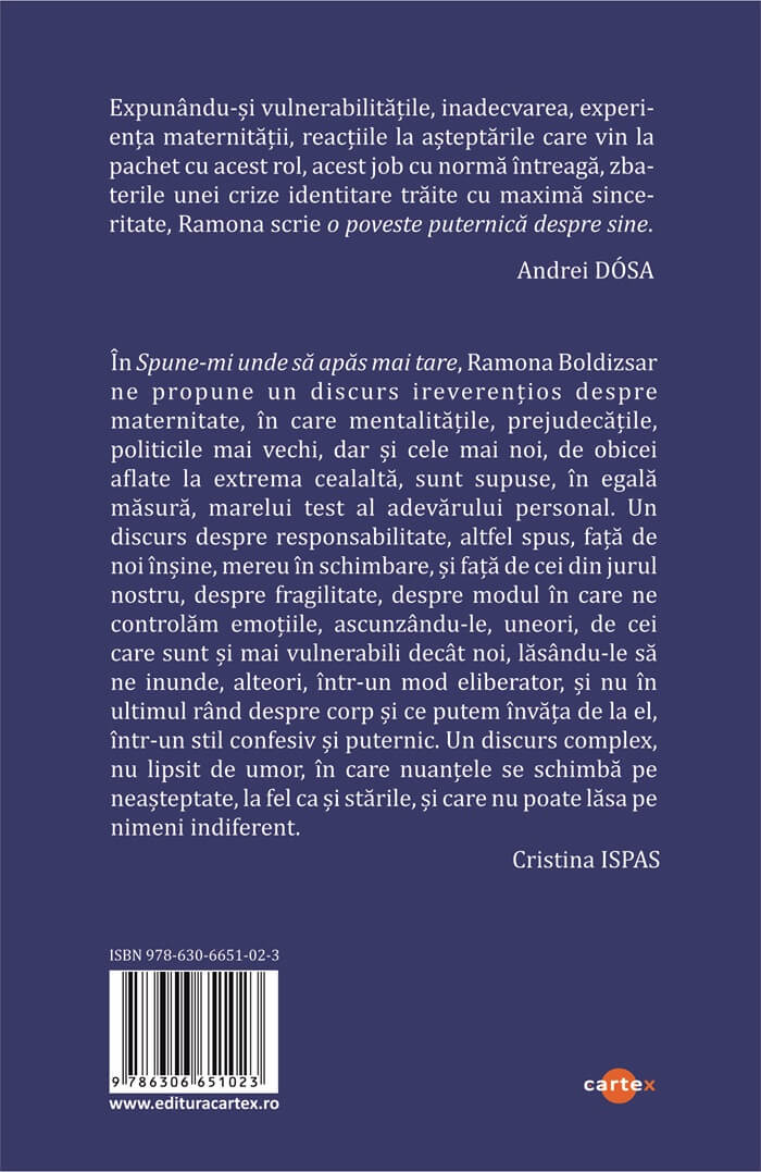 Spune-mi unde sa apas mai tare | Ramona Boldizsar