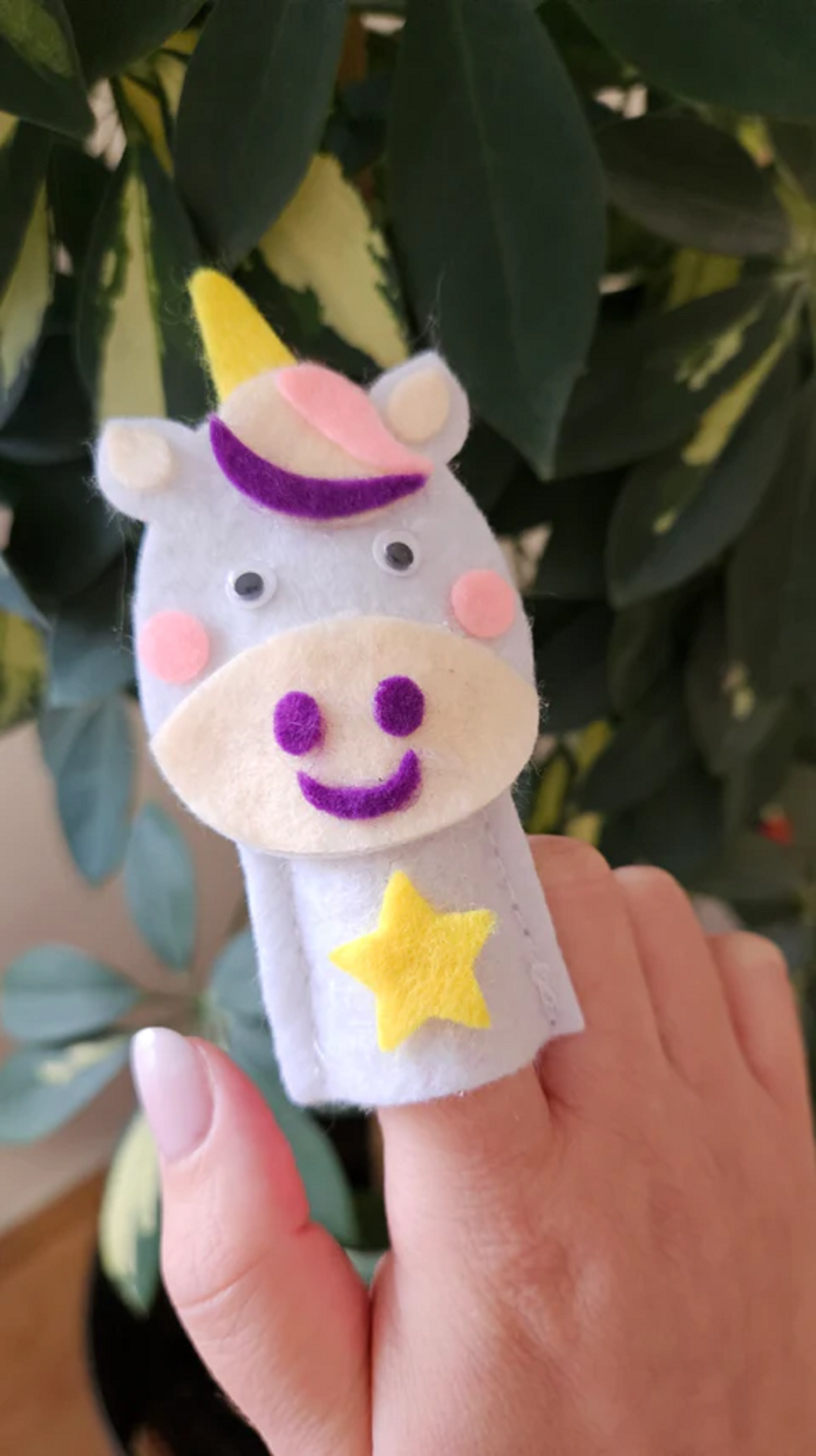 Marioneta pentru degete - Unicorn | Star Creative Project