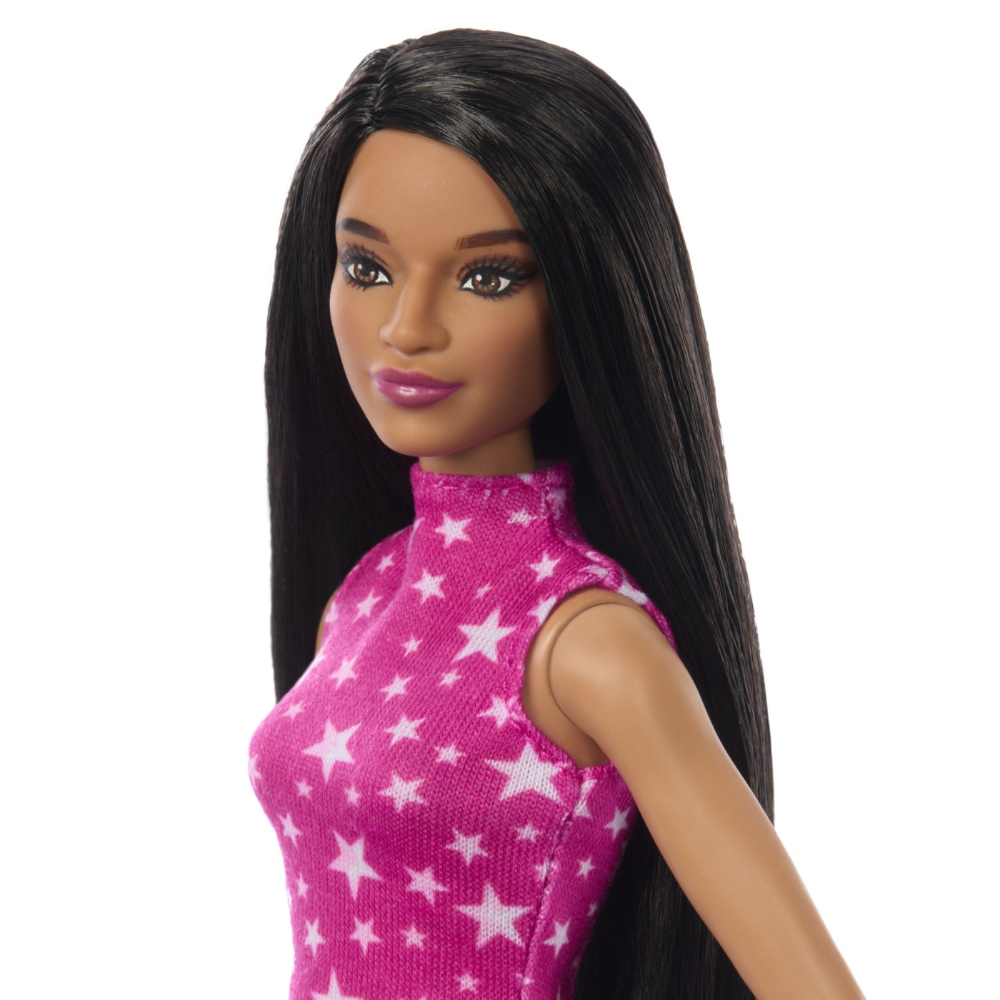 Papusa - Barbie Fashionista - Bruneta cu top cu stelute | Mattel - 3 | YEO