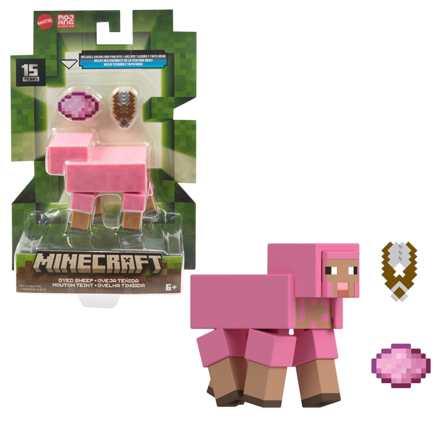 Figurina - Minecraft a Block - Sheep | Mattel - 4 | YEO