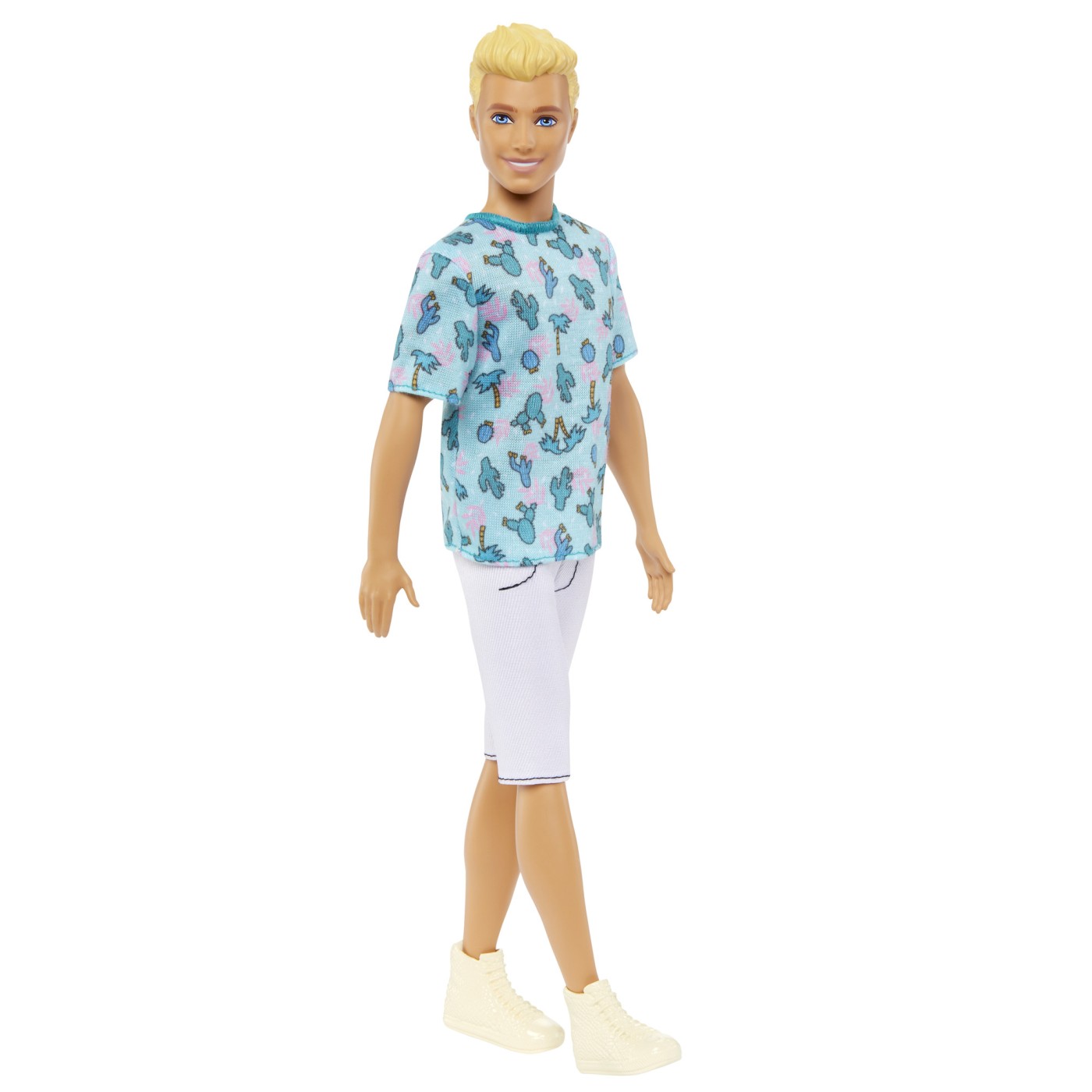 Pausa - Barbie Fashionistas - Baiat blond cu tricou cu imprimeu cactusi | Mattel - 1 | YEO