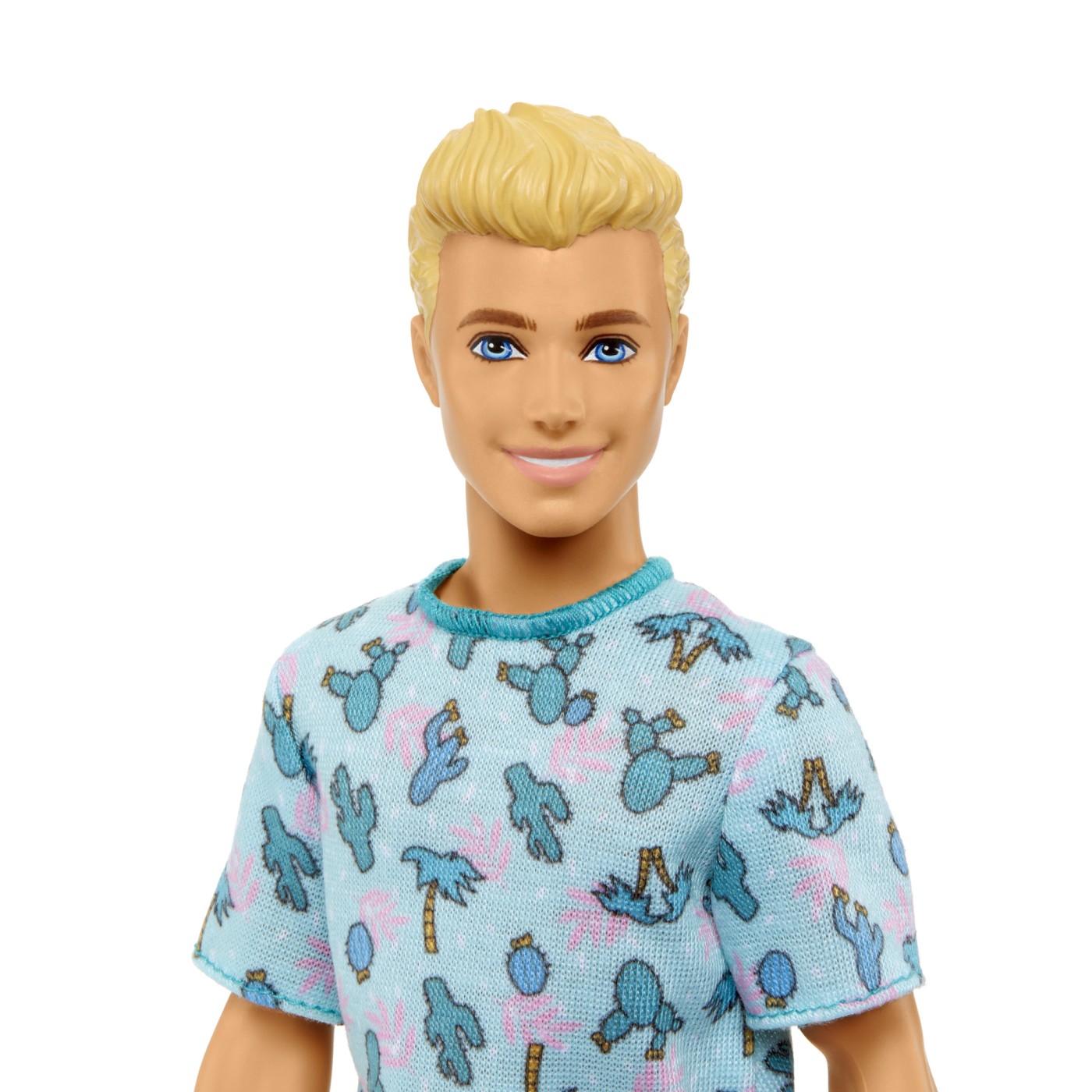 Pausa - Barbie Fashionistas - Baiat blond cu tricou cu imprimeu cactusi | Mattel - 2 | YEO