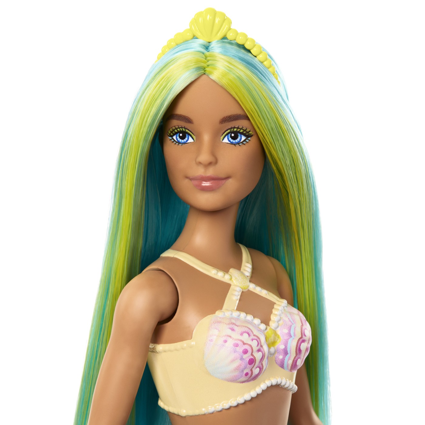 Papusa - Barbie Dreamtopia - Sirena cu par verde si coada albastra | Mattel - 1 | YEO