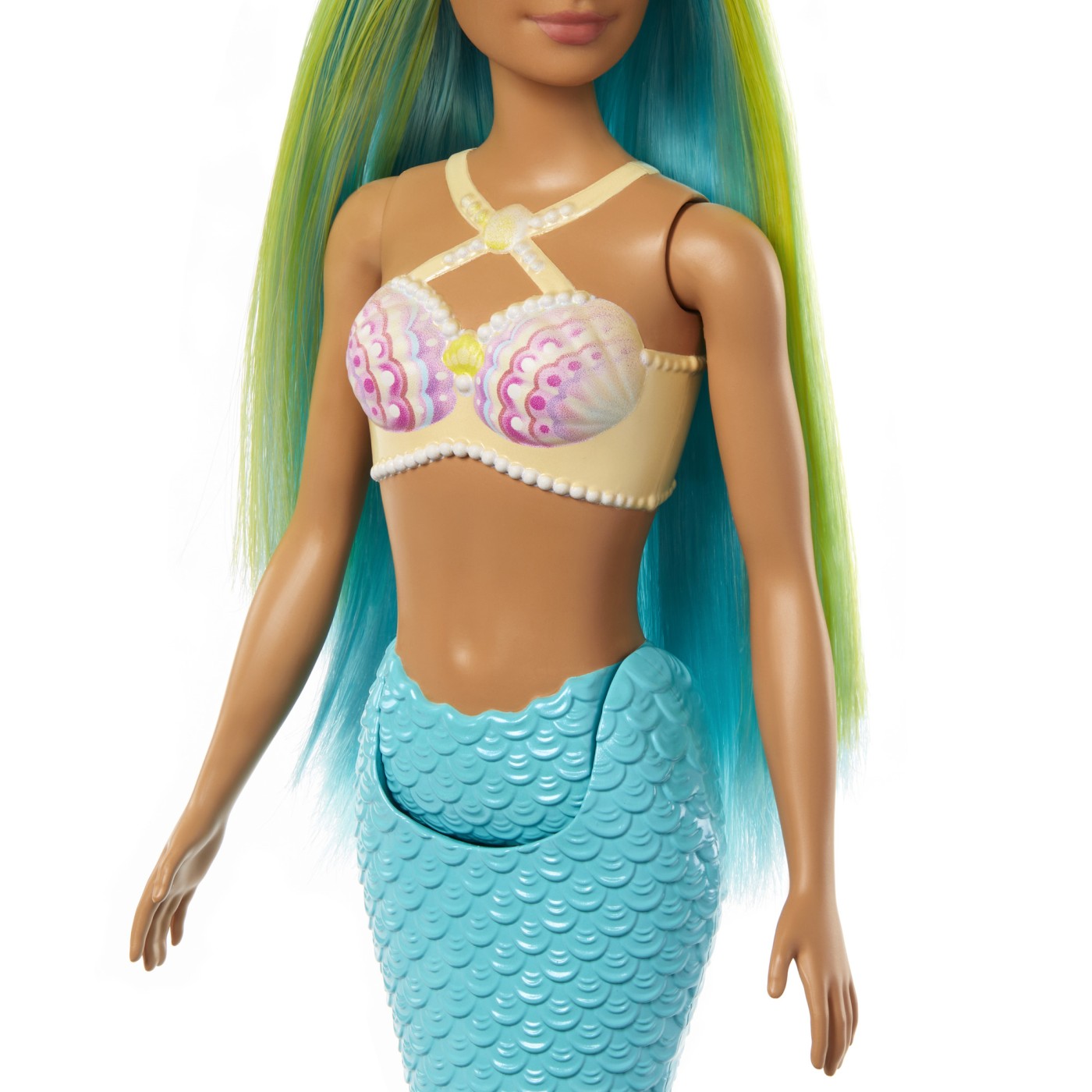 Papusa - Barbie Dreamtopia - Sirena cu par verde si coada albastra | Mattel - 2 | YEO