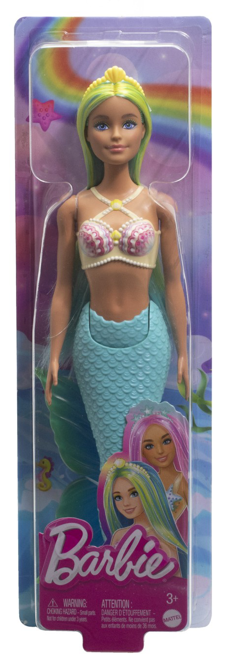 Papusa - Barbie Dreamtopia - Sirena cu par verde si coada albastra | Mattel - 3 | YEO