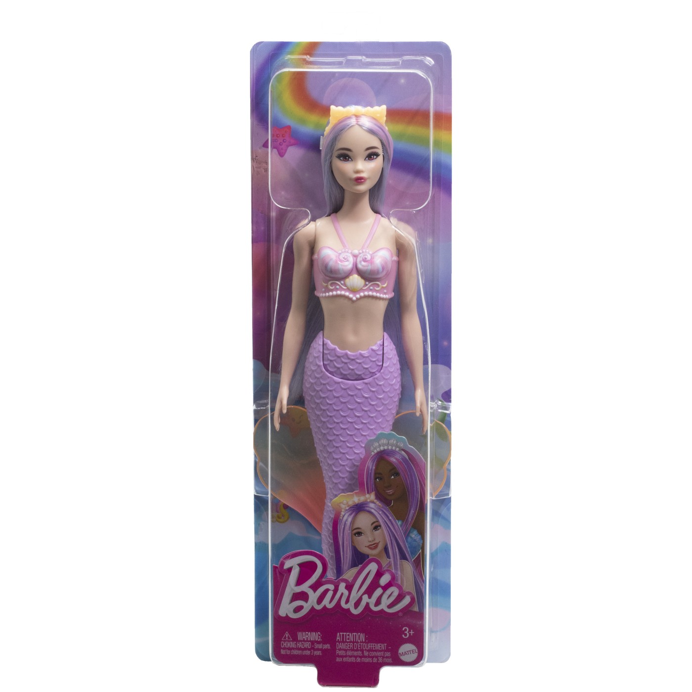 Papusa - Barbie Dreamtopia - Sirena Cu Par Mov Si Coada Mov | Mattel