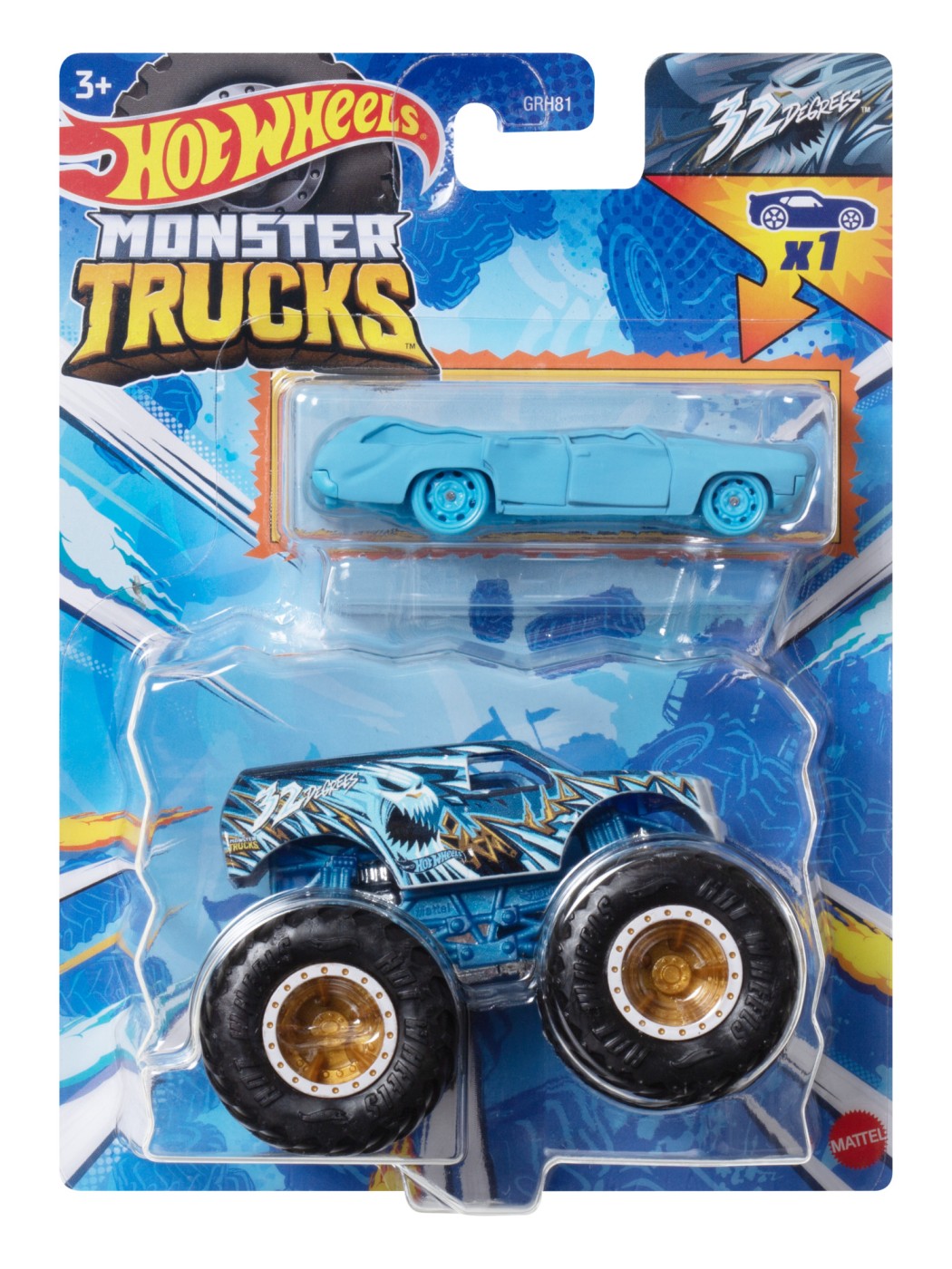 Set 2 Masini - Hot Wheels Monster Truck si 32 Degrees | Mattel - 4 | YEO