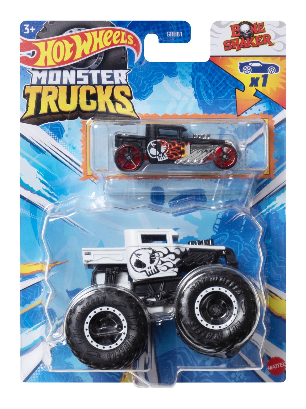 Set 2 masini - Hot Wheels Monster Truck si Bone Shaker | Mattel