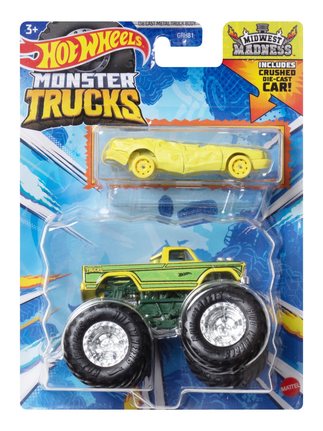 Set 2 Masini - Hot Wheels Monster Truck si Midwest Madness | Mattel - 3