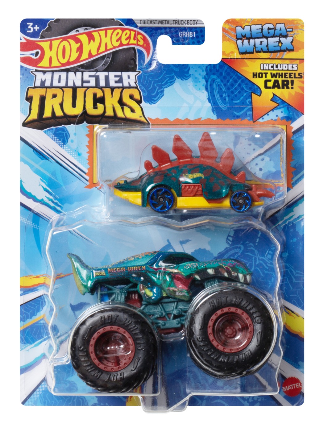 Set 2 Masini - Hot Wheels Monster Truck si Mega Wrex | Mattel