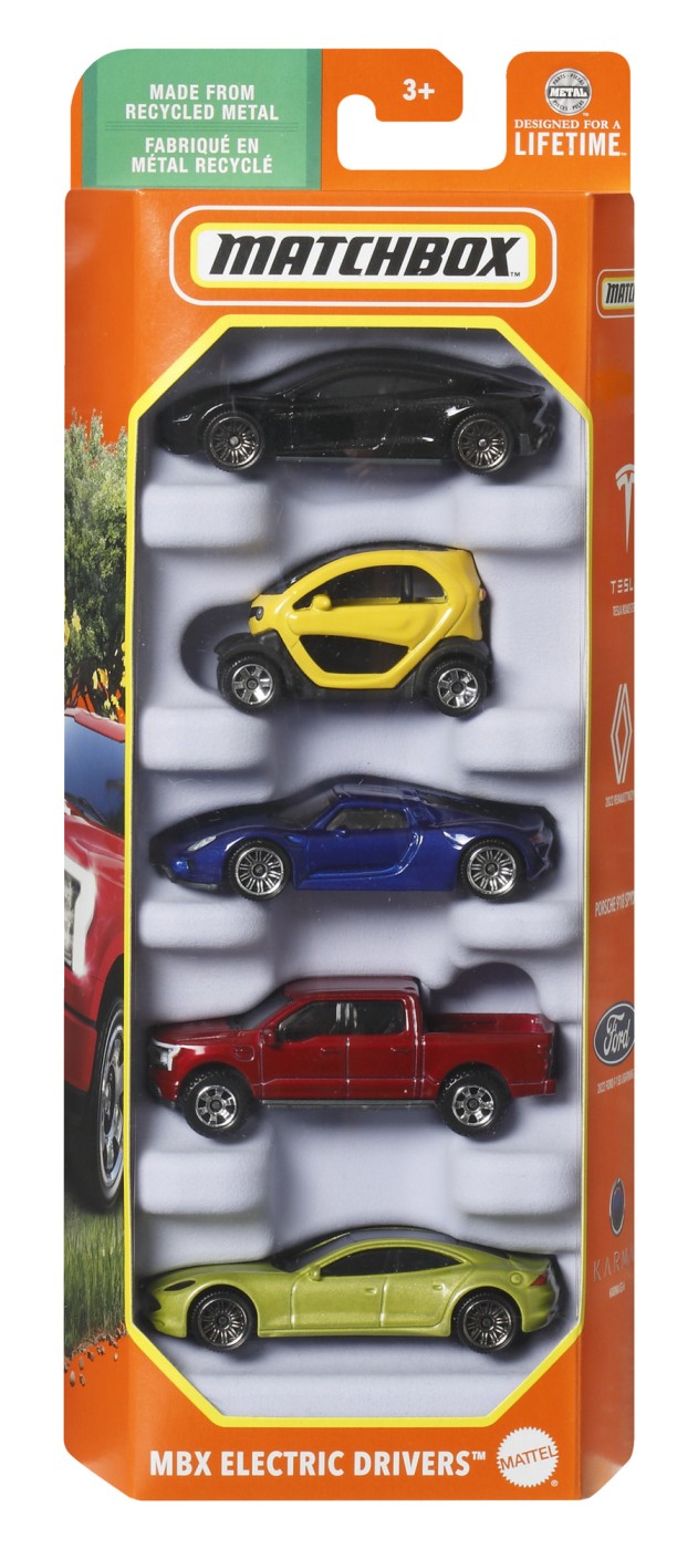 Set 5 masini - Matchbox - MBX Electric Drivers | Mattel - 7 | YEO