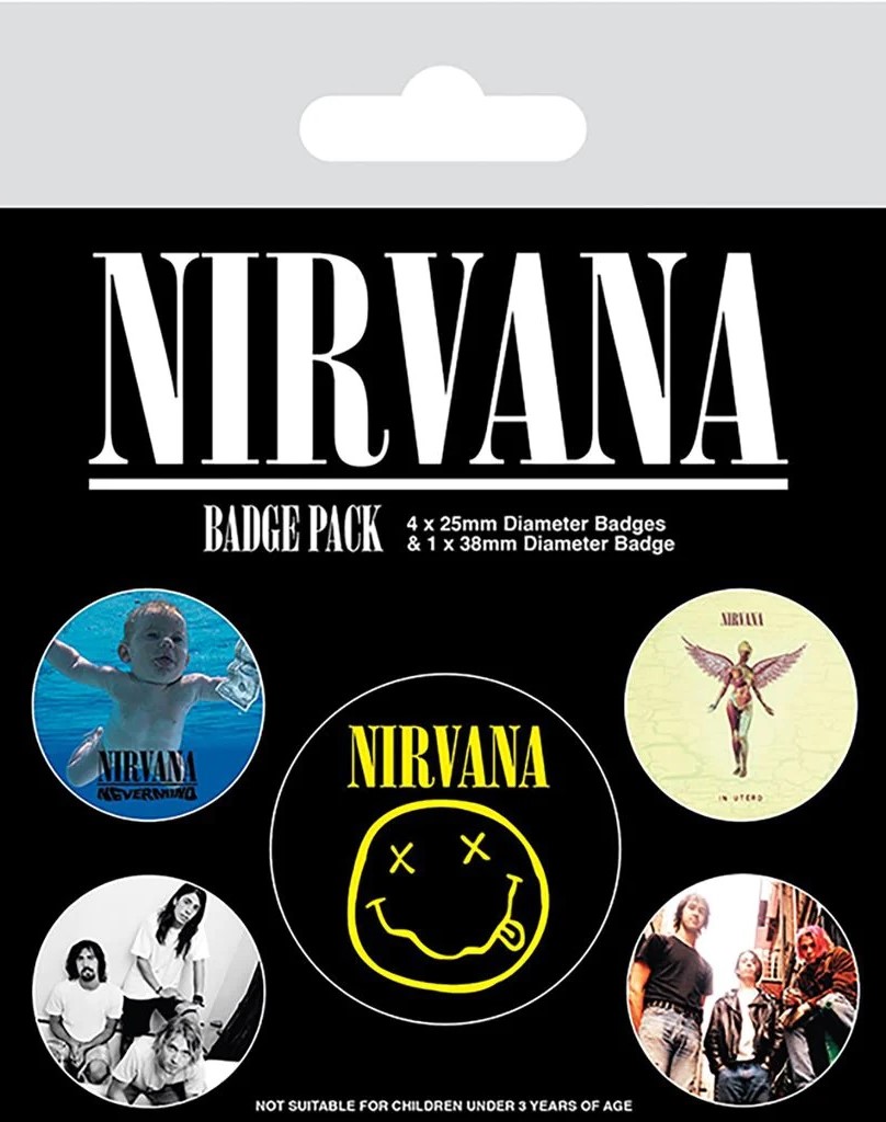 Set 5 insigne - Nirvana - Iconic