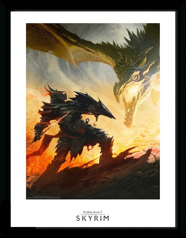 Poster inramat - Skyrim - Daedric Armor | GB Eye