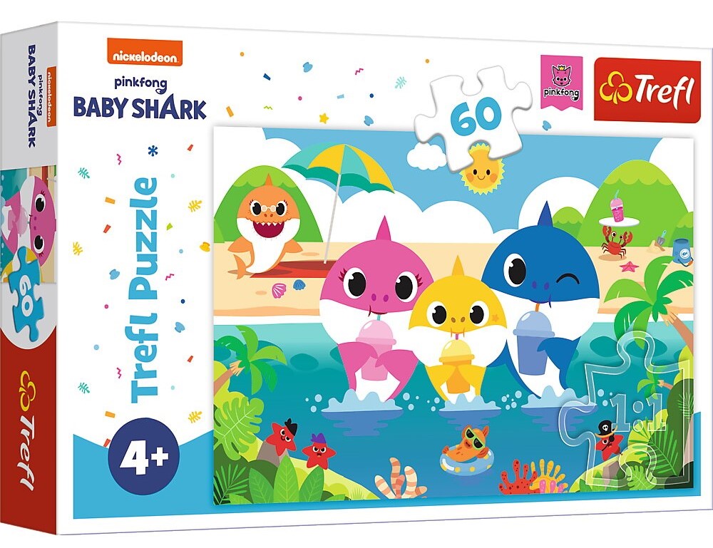 Puzzle 60 piese - Baby Shark | Trefl