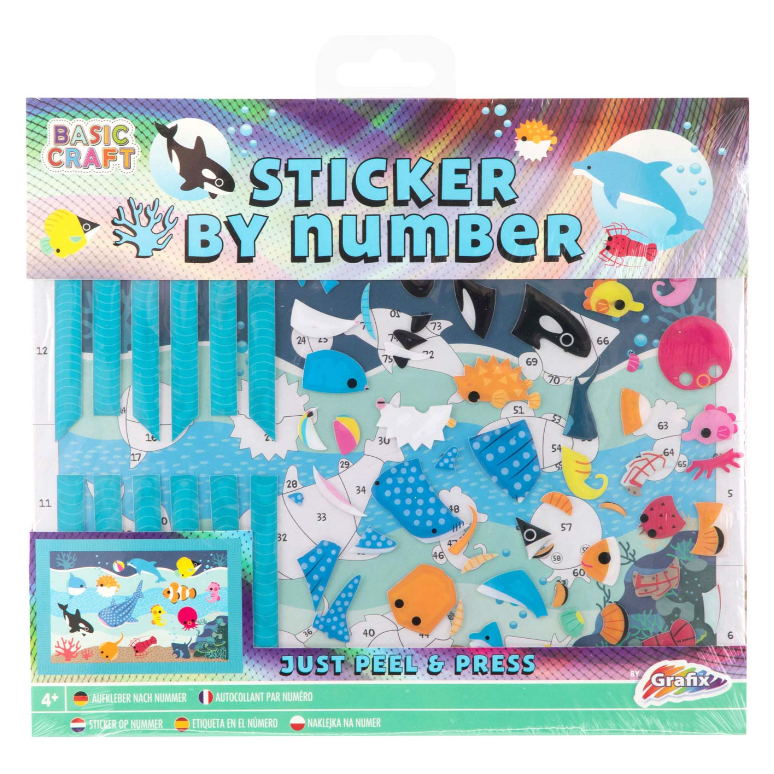 Set creativ - Sticker by number - Sea | Grafix - 1 | YEO