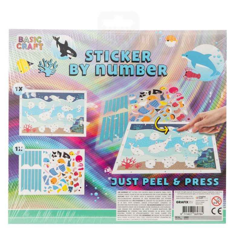 Set creativ - Sticker by number - Sea | Grafix