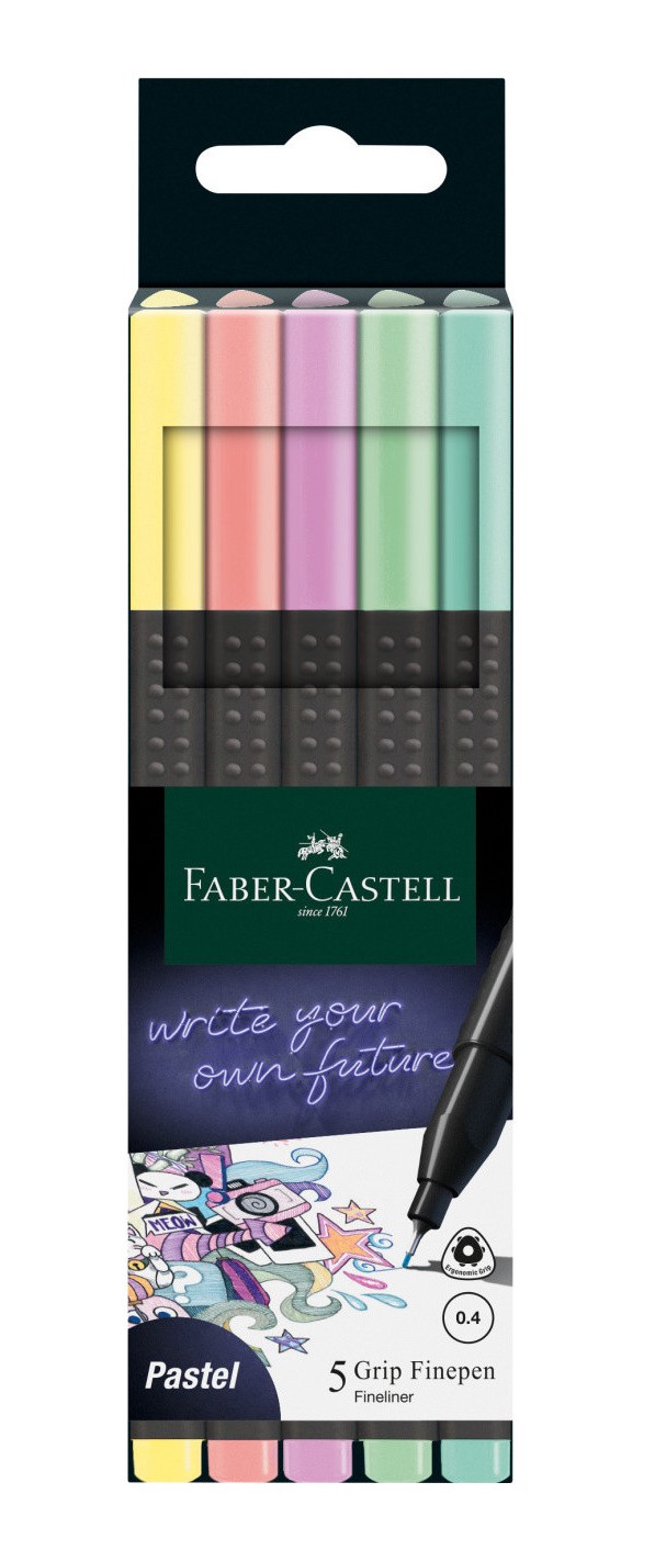 Set 5 linere - Pastel | Faber-Castell - 1 | YEO