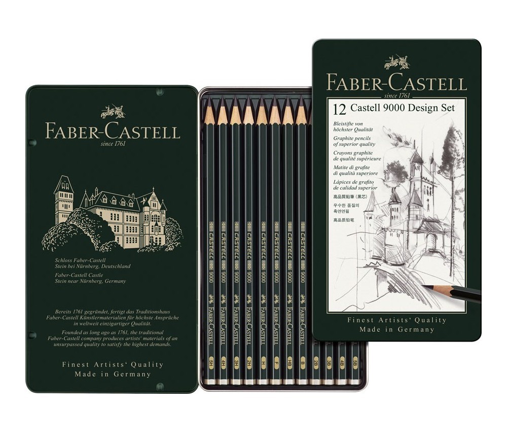 Set 12 creioane - Castel 9000 - Design | Faber-Castell - 1 | YEO