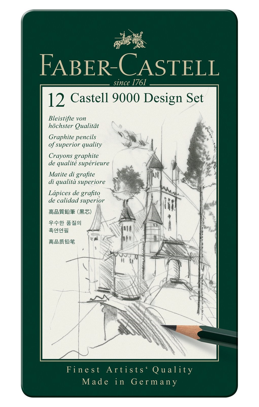 Set 12 creioane - Castel 9000 - Design | Faber-Castell - 2 | YEO