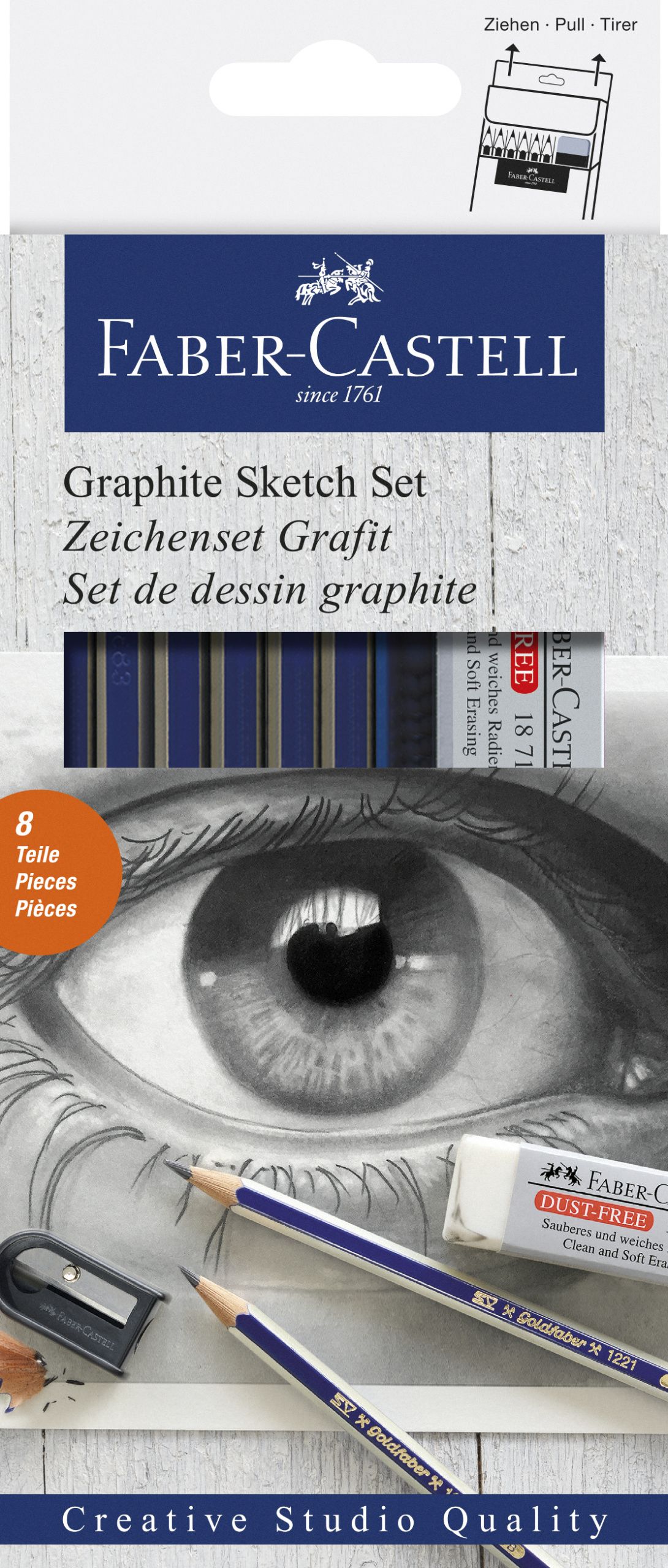 Set 6 creioane si 2 accesorii - Goldfaber | Faber-Castell - 1 | YEO