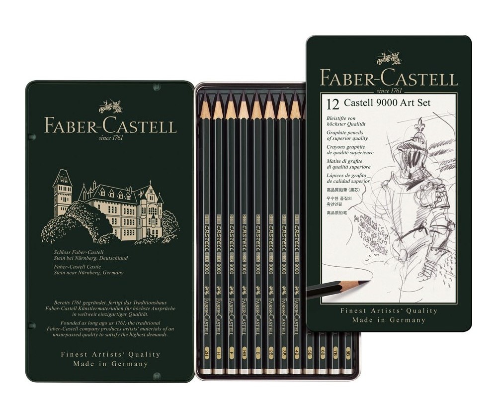 Set 12 creioane - Castel 9000 - Art | Faber-Castell