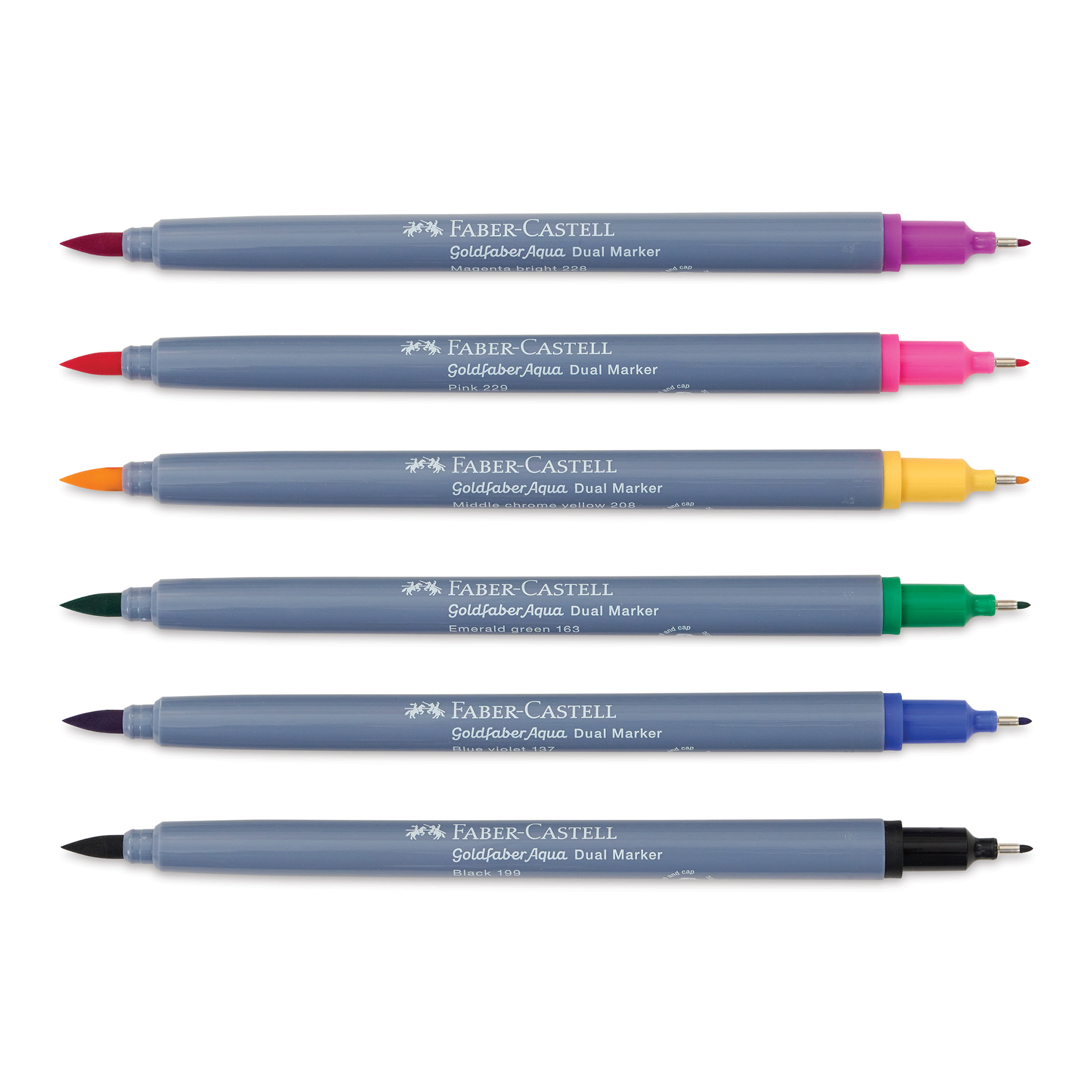 Set 6 markere solubile cu 2 capete - Goldfaber - Graffiti | Faber-Castell