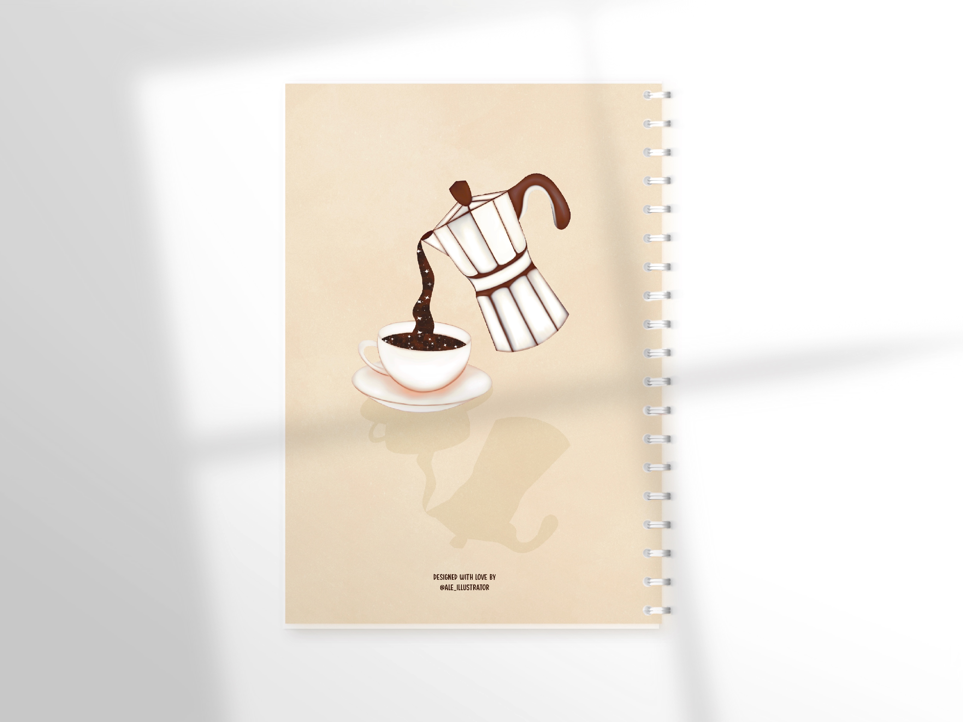 Agenda A5 - Fata in cafea | Ale Illustrator - 1 | YEO