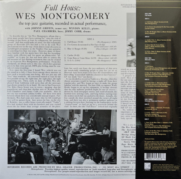 The Complete Full House Recordings - Vinyl | Wes Montgomery - 6 | YEO