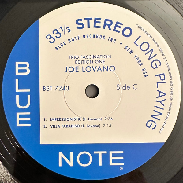 Trio Fascination: Edition One - Tone Poet Vinyl | Joe Lovano - 3 | YEO