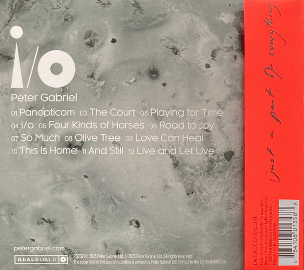 I/O | Peter Gabriel