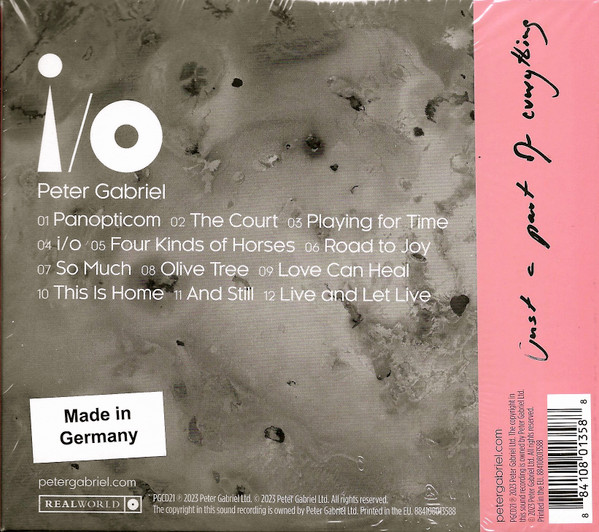 I/O | Peter Gabriel - 1 | YEO